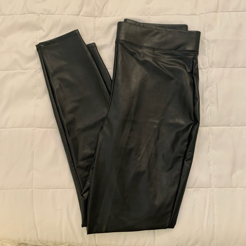 Express faux leather leggings